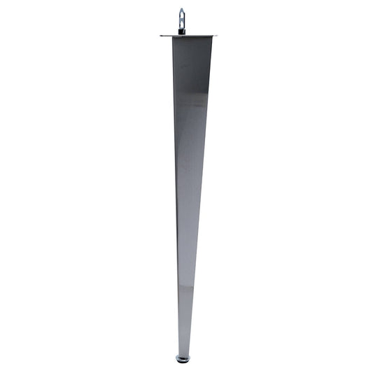 Taskmaster Corner Furniture Leg - 710mm - Satin Chrome - Durable & Adjustable – view 2 - Auzzistore