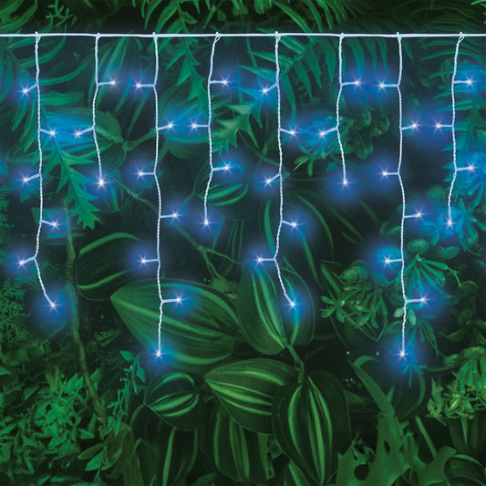 Lytworx Blue Icicle Lights - 200 LEDs - 2.7m - Solar & USB Connectable – view 2 - Auzzistore