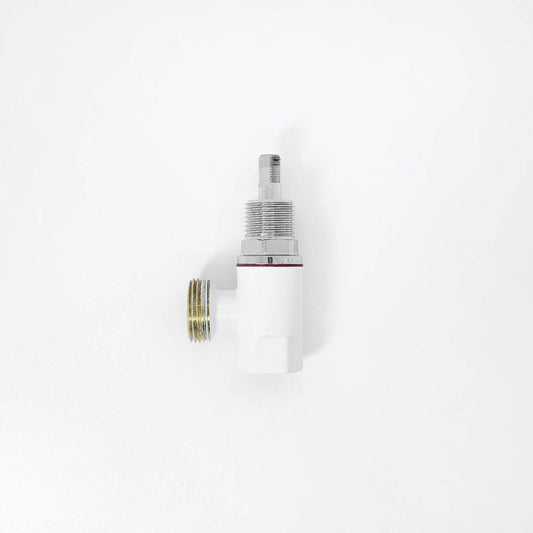Shaw Mason Washing Machine Stop - Brass - 1/2" BSP - White - Durable – view 2