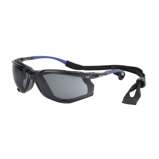 Protector Safety Glasses - Smoke Lens - Polycarbonate - Dust Guard - Auzzistore