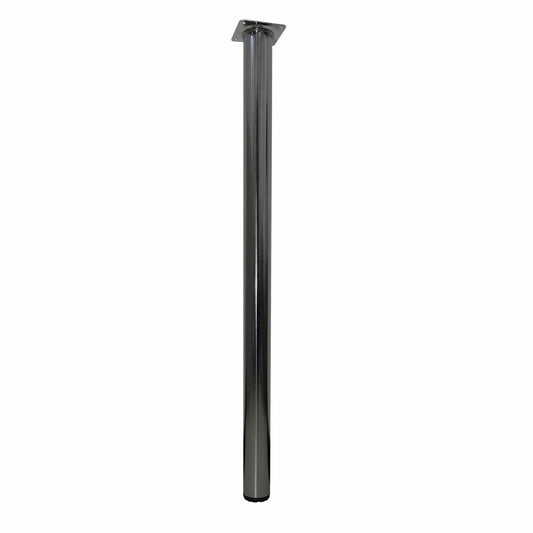 Adoored Adjustable Metal Furniture Leg - 40 x 710mm - Brushed Nickel - Single Leg – view 2 - Auzzistore