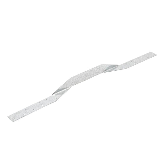 Pryda Cyclone Strap - 600mm x 32mm Galvabond Steel - High Corrosion Resistance - Auzzistore
