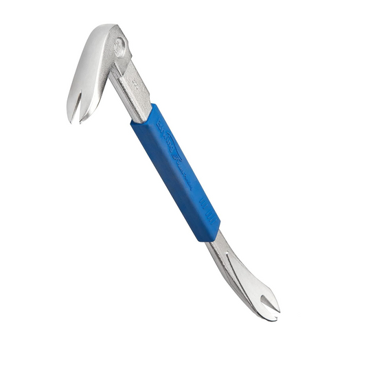 Estwing Pro Claw Nail Puller - 300mm - Chrome with Blue Grip - Durable Tool - Auzzistore