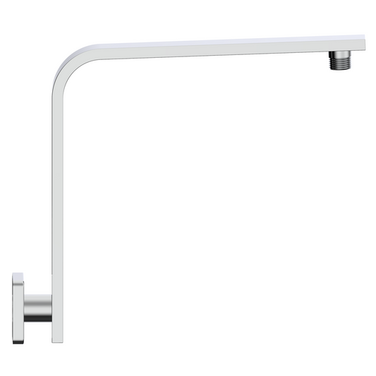Mondella Chrome Rococo Curved Shower Arm - 158mm x 245mm x 300mm - Lead-Free – view 2