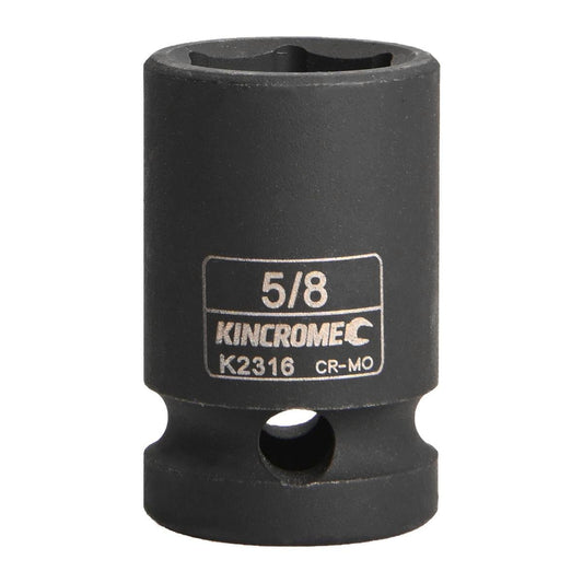 Kincrome 5/8 Inch Square Drive Impact Socket - Cr-Mo Steel - Rust Resistant - Auzzistore