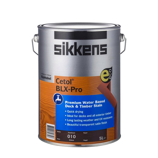 Sikkens 5L Walnut Cetol Blx Pro Timber Stain - Water Based - Quick Drying - Auzzistore