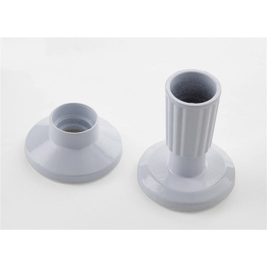 Sandleford Adjustable Pillar Ends - 16mm & 19mm - Zinc Alloy - White Powder Coated - Auzzistore