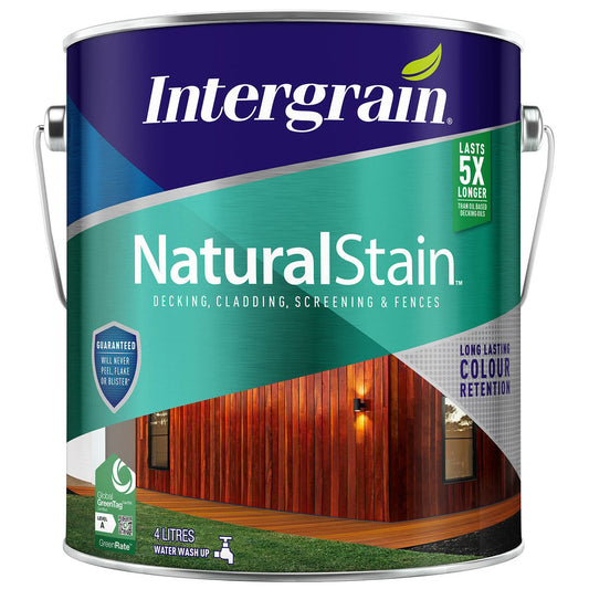 Intergrain NaturalStain 4L Timber Stain Water Based Long Lasting Color - Auzzistore