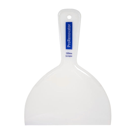 Pro Renovator 150mm Plastic Scraper - Smooth Finish - Paint Removal