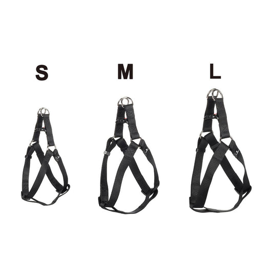 Flamingo Large Ziggi Dog Harness - Adjustable - Black - 40-70cm - Durable – view 2