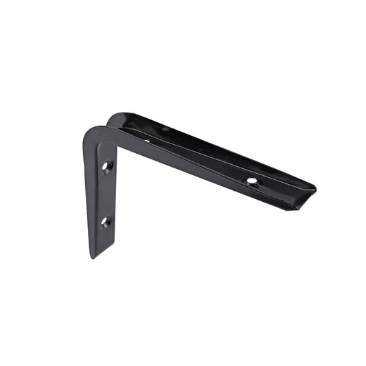 Carinya Black Angle Bracket 125x150mm Powder Coated Steel Durable - Auzzistore