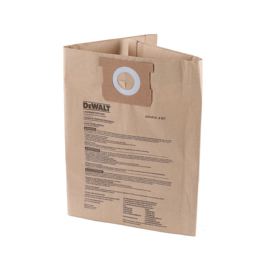 Dewalt Dust Bag - Wet and Dry Vacuum - 3 Pack - 22-38L - Durable Material - Auzzistore