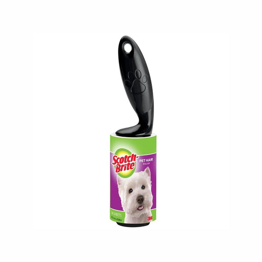 Scotch-Brite Pet Hair Lint Roller - 56 Sheets - Composite - Ergonomic Handle