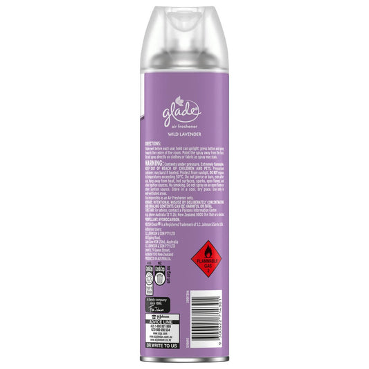 Glade 400g Aerosol Air Freshener - Lavender - Natural Fragrance - 65mm x 259mm – view 2 - Auzzistore