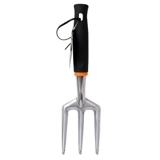 Fiskars Aluminium Fork - 90mm Tines - Ergonomic Design - SoftGrip Handle – view 2 - Auzzistore