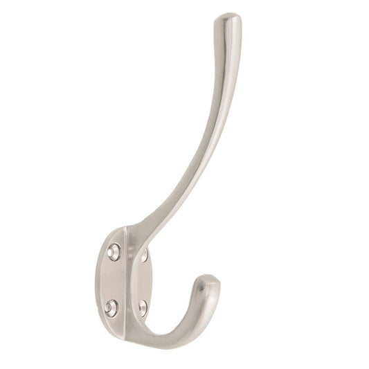 Zenith Robe Hook - 135mm Solid Brass - Brushed Nickel - Durable Design - Auzzistore
