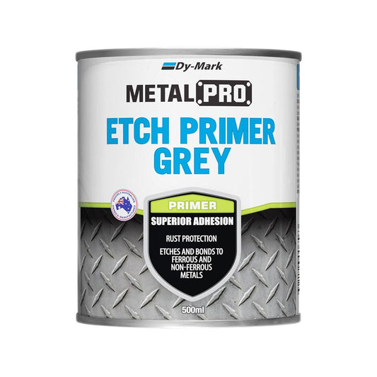 Dy-Mark 500ml Grey Metalpro Etch Primer - Paint - Fast Dry - Rust Protection - Auzzistore