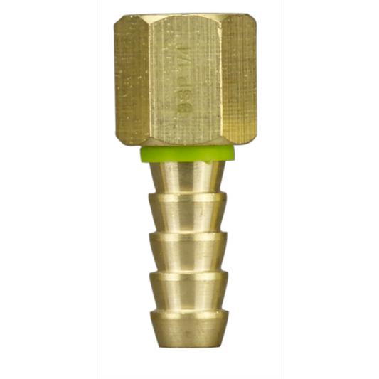 PowerFit 1/4 BSP Female Plug - 10mm Hose - Brass - Corrosion Resistant - Auzzistore