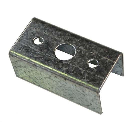 Australian Handyman Supplies Patio Tube Bracket 76x38mm Galvanised Steel - Auzzistore