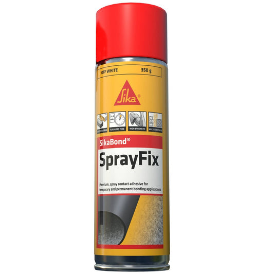 Sika 350g Sprayfix Contact Adhesive - Aerosol Can - Fast Drying - Versatile - Auzzistore