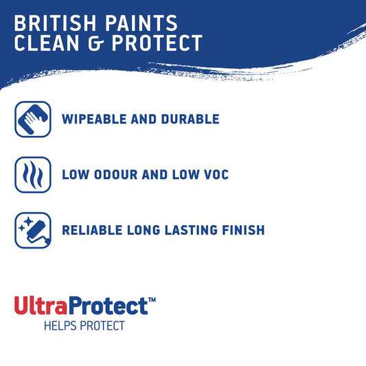 British Paints 4L Yellow Low Sheen Interior Paint - Wipeable Finish - Low Odour – view 2 - Auzzistore