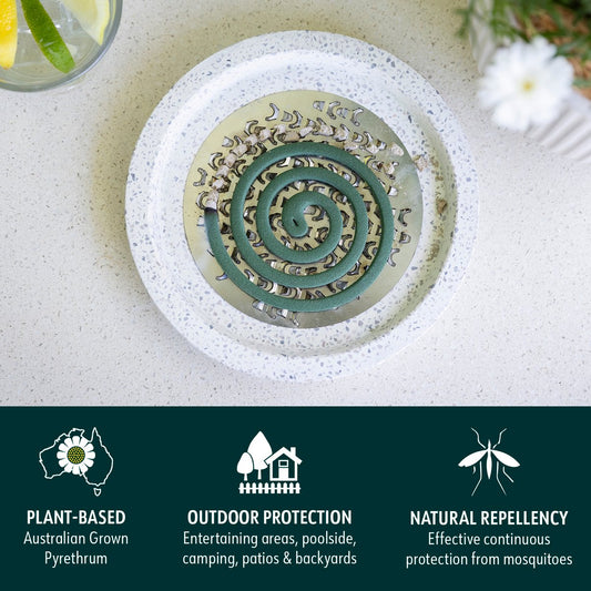 Bite Shield Mosquito Coil Refills 20 Pack - Natural Pyrethrum - 130mm x 155mm – view 2 - Auzzistore