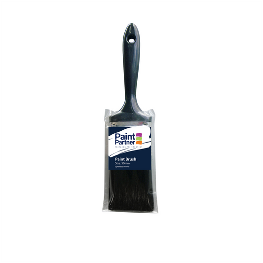 Paint Partner 50mm Synthetic Paint Brush - Flat - Economical - Disposable - Auzzistore
