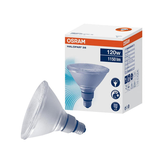 Osram PAR38 Halogen Light Globe 120W 1150lm - E27 - 1 Pack - Indoor Use - Auzzistore