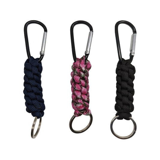 Key Essentials Key Ring Carabiner - 120mm - Steel - With Paracord – view 2