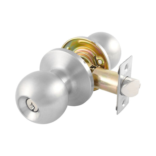 Gainsborough Manning Entrance Knobset - Stainless Steel - 65mm - Durable - Auzzistore