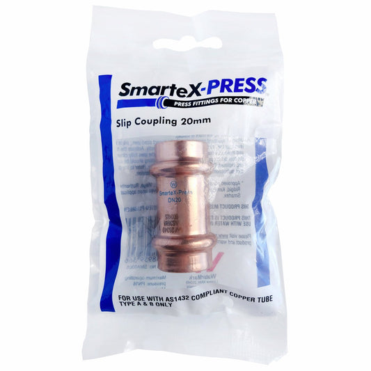 SmarteX-PRESS Slip Coupling - 20mm - Copper - Flame-Free Installation – view 2 - Auzzistore