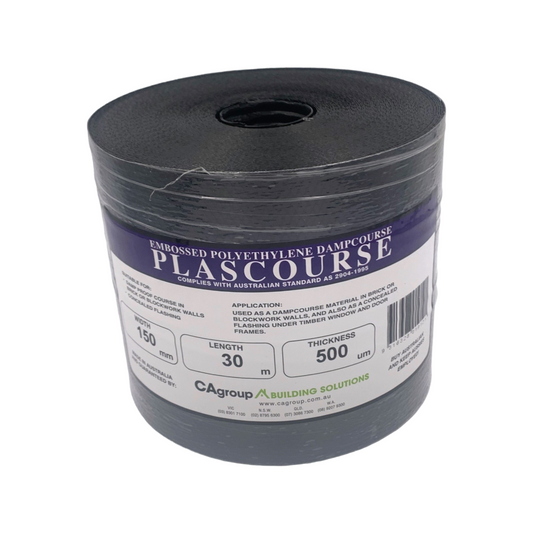 Cagroup Dampcourse - 150mm x 30m - Embossed Polyethylene - Moisture Barrier - Auzzistore