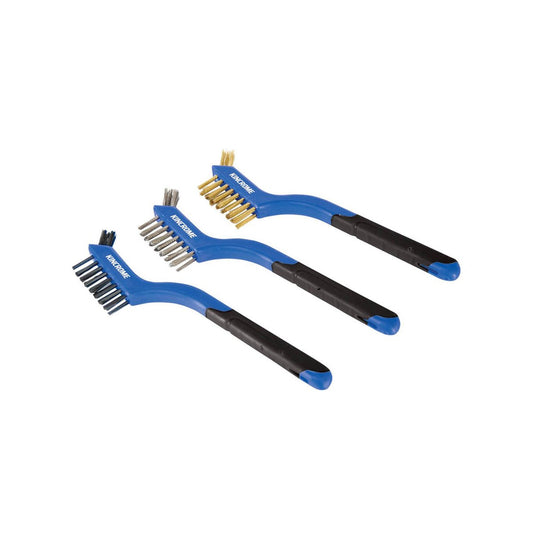Kincrome 3 Piece Wire Brush Set - 260mm x 160mm x 25mm - Ergonomic Grip