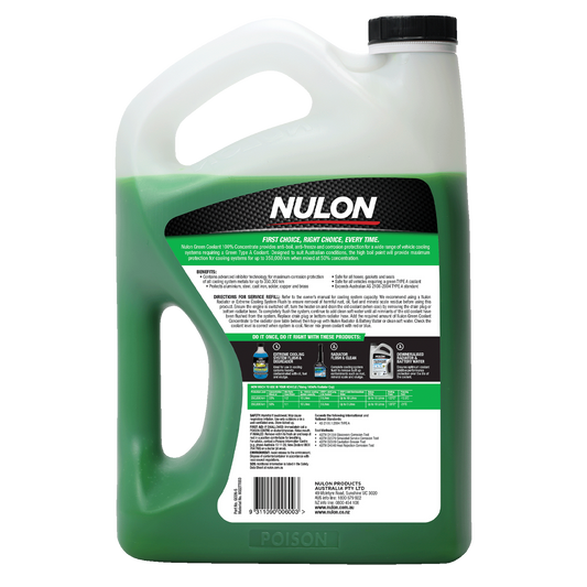 Nulon Green Coolant 100 Concentrate - 5L - Anti-Freeze & Anti-Boil Protection – view 2 - Auzzistore