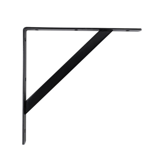 Carinya Black Heavy Duty Straight Stayed Bracket 300mm Steel Strength – view 2 - Auzzistore