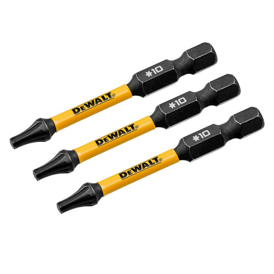 Dewalt Flextorq Screwdriver Bit - TX10 - 57mm - 3 Pack - Durable High Carbon Steel – view 2 - Auzzistore
