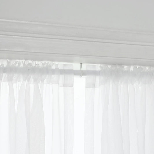 Windoware White Muslin Curtain Rod Bracket 2 Pack - Easy Installation – view 2 - Auzzistore