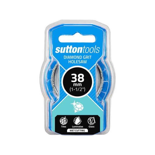 Sutton Tools 38mm Diamond Grit Holesaw - Steel - Long Life - Heat Dissipation - Auzzistore