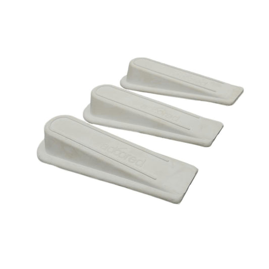 Adoored White Rubber Door Wedge 3 Pack - Durable - 44mm - Secure Grip - Auzzistore