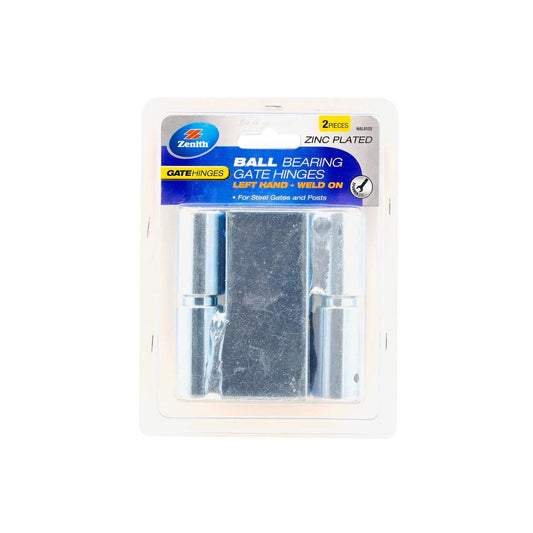Zenith Left Hand Ball Bearing Gate Hinge 2 Pack Zinc Plated Steel Durable