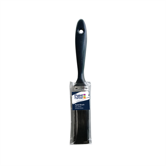 Paint Partner 25mm Synthetic Paint Brush Flat Plastic Handle Economical - Auzzistore