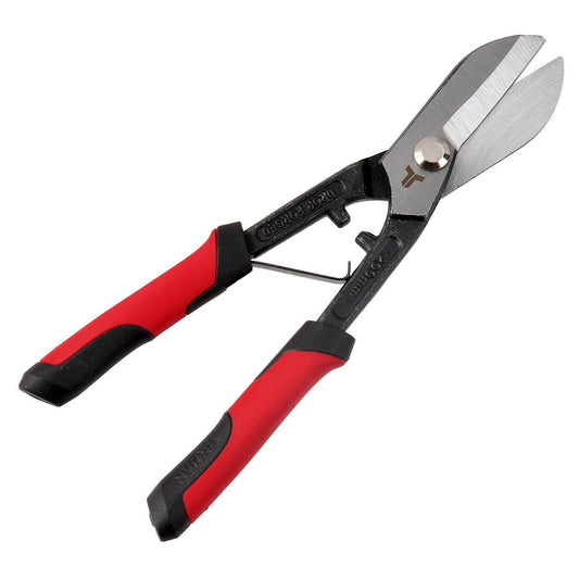 Trojan Tin Snips - 200mm - Cold Rolled Steel - Spring Loaded Jaws – view 2 - Auzzistore