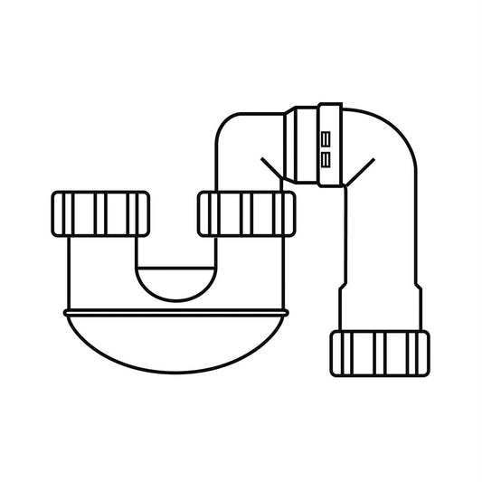 Caroma 50mm Combination Short Leg S and P Trap - Plastic - Lightweight – view 2