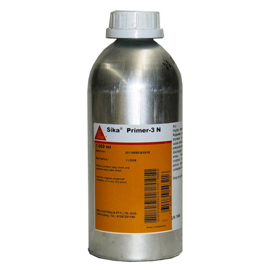 Sika 250ml Primer 3N - Adhesion Primer - Clear - Water Repellent - Easy Apply - Auzzistore