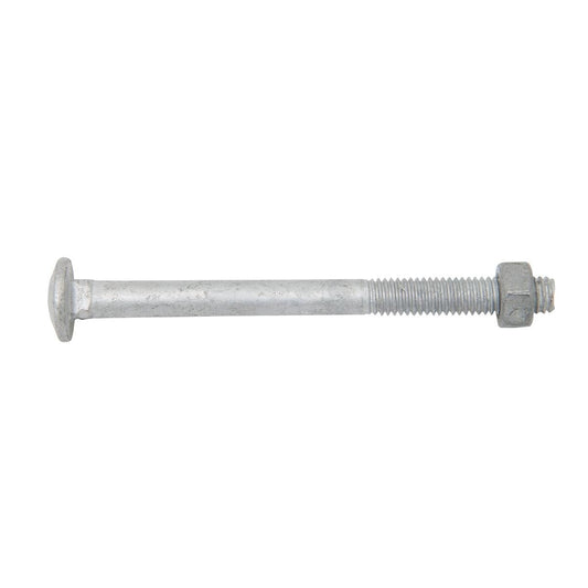 Zenith M6 x 75mm Hot Dipped Galvanised Cup Head Bolt and Nut Each - Auzzistore