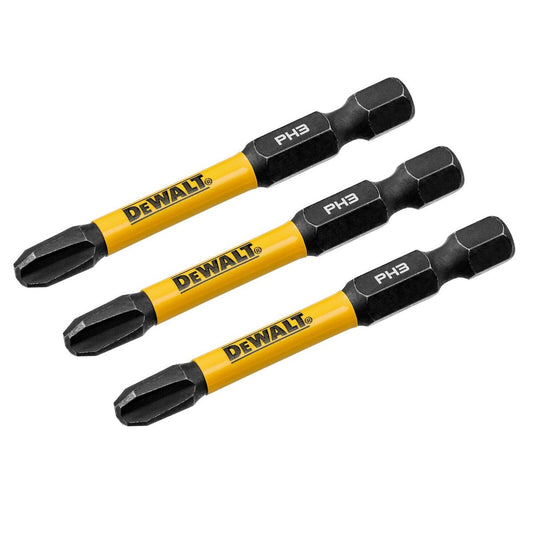 Dewalt Flextorq Screwdriver Bit 57mm PH3 - 3 Pack - Impact Resistant – view 2 - Auzzistore