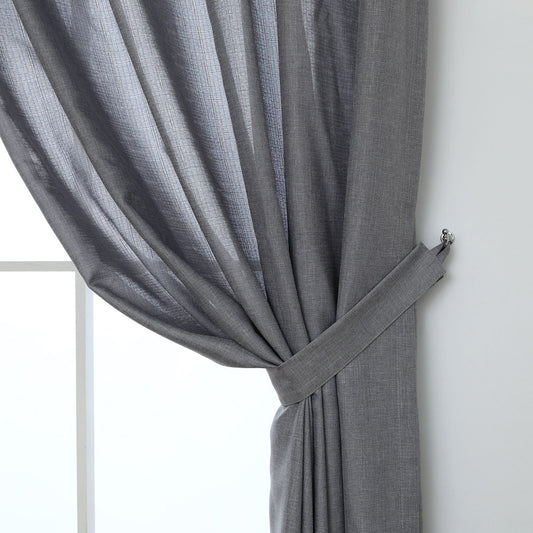 Windoware 2 Piece Satin Curtain Rod Tie Back 2 Pack - 40mm x 40mm - Satin – view 2 - Auzzistore