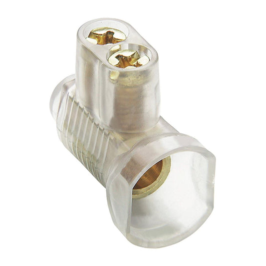 Deta Double Screw Connector 50 Pack - 15mm Polycarbonate - Earth Connection - Auzzistore