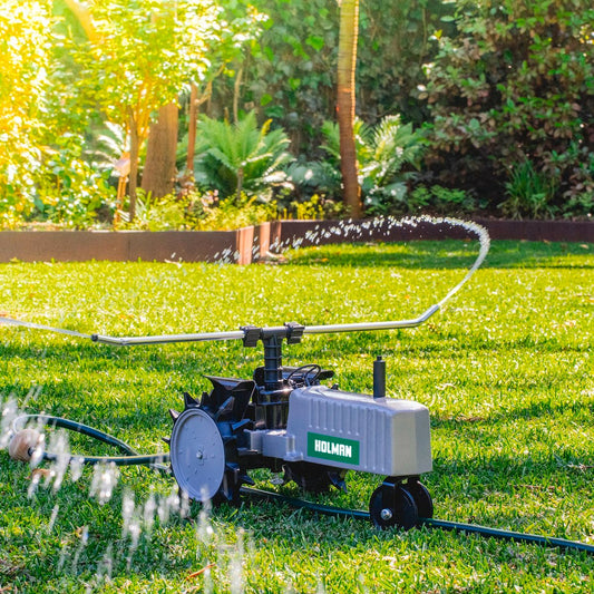 Holman Travelling Sprinkler - 1100m2 - Metal - Self-Propelled – view 2 - Auzzistore