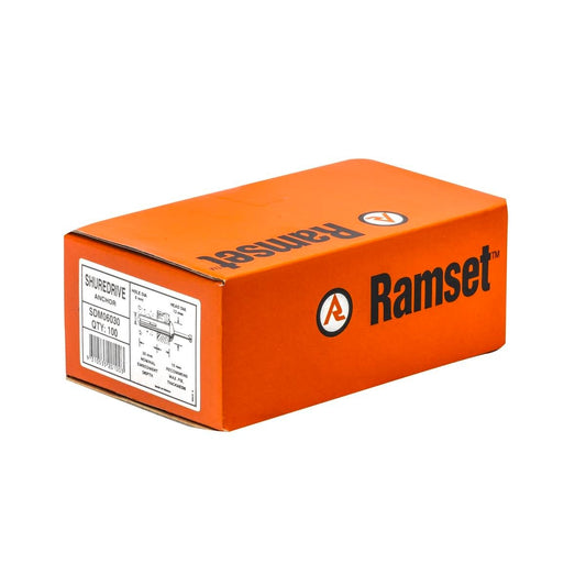 Ramset ShureDrive Anchor 6 x 30mm Zinc Alloy 100 Pack Tamper Resistant - Auzzistore